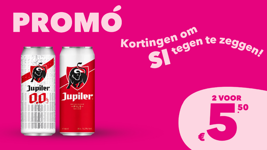 Jupiler 50cl 2 voor € 5,50