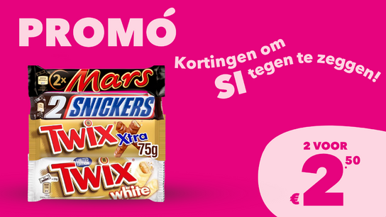 Mars Singles 2 voor € 2,50
