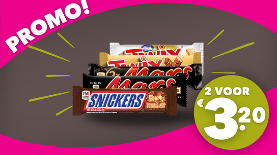 Mars Kingsize 2 voor €3,20