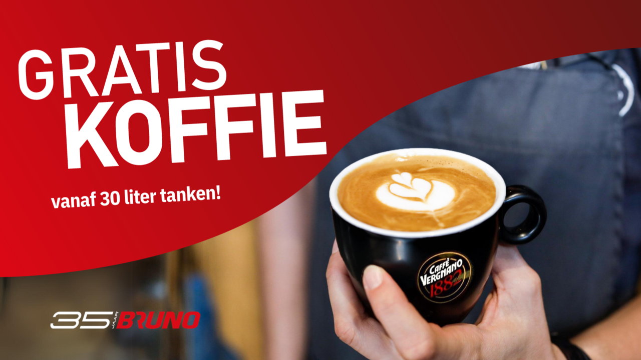 Krijg een gratis koffie vanaf 30 liter tanken