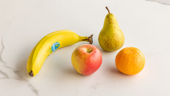 Een stuk fruit