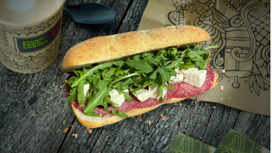 Broodje Schiacciata Salami Dolce