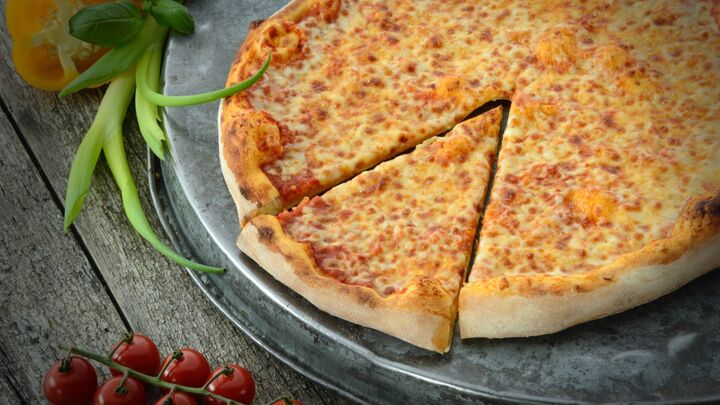 Foto van pizza margherita