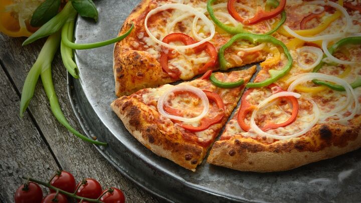 Foto van pizza peperone