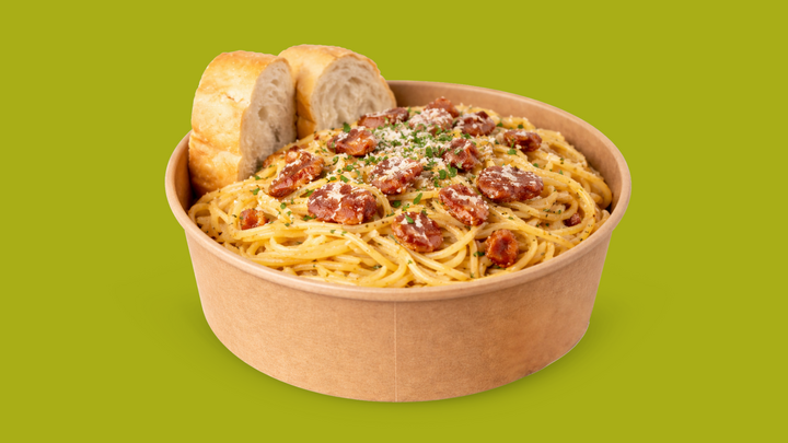 Foto van Spaghetti Carbonara