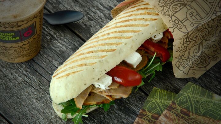 Foto van Panini Kalkoen Kebab