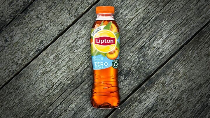 Foto van Lipton Ice Tea Peach Zero 50cl