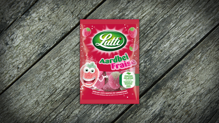 Foto van Lutti 80g Aardbei