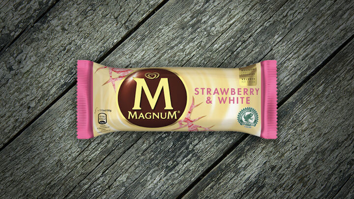 Foto van Ola Magnum Strawberry White