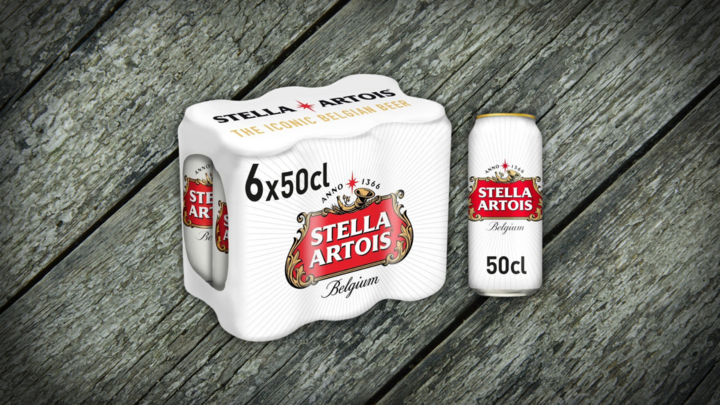 Foto van Stella Artois 50cl 6P Blik