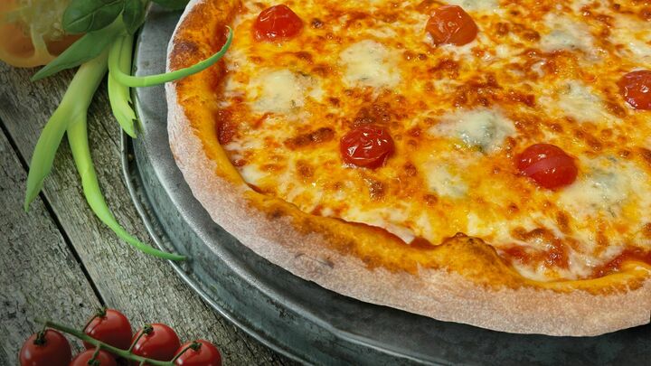 Foto van Pizza quattro formaggi